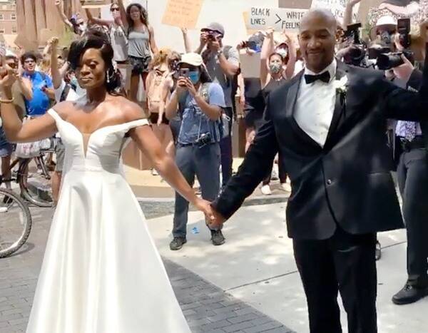 Couple Celebrates Wedding At Protest After Coronavirus Cancels Original Plan - www.eonline.com - city Philadelphia