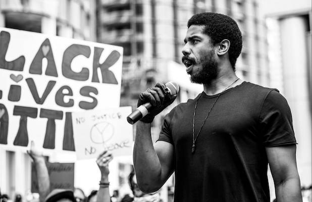 Michael B Jordan Urges Hollywood to ‘Commit to Black Hiring’ at #BLM Protest - thewrap.com - Jordan