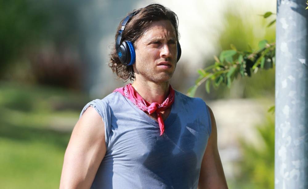 Brad Falchuk Works Up a Sweat During an Uphill Run - www.justjared.com - Santa Monica