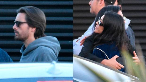 Kourtney Kardashian Scott Disick Reunite With Kids For Lunch After His Split With Sofia Richie - hollywoodlife.com - Los Angeles