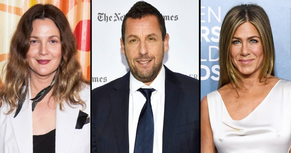 Drew Barrymore Trends After Fan Suggests Adam Sandler and Jennifer Aniston Are a Better Movie Couple - www.usmagazine.com - city Sandler