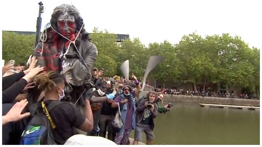 U.K. Anti-Racism Protests Gain Momentum as Slave Trader Statue Toppled - variety.com - London - county Bristol