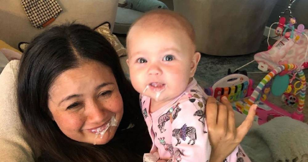 Catherine Giudici’s Daughter Mia Throws Up on Her Mouth: Parenting Is ‘Risky’ - www.usmagazine.com
