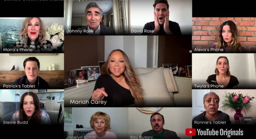 Mariah Carey Surprises The S**T Out Of The Schitt’s Creek Cast For Special Sing-A-Long — WATCH! - perezhilton.com - county Levy