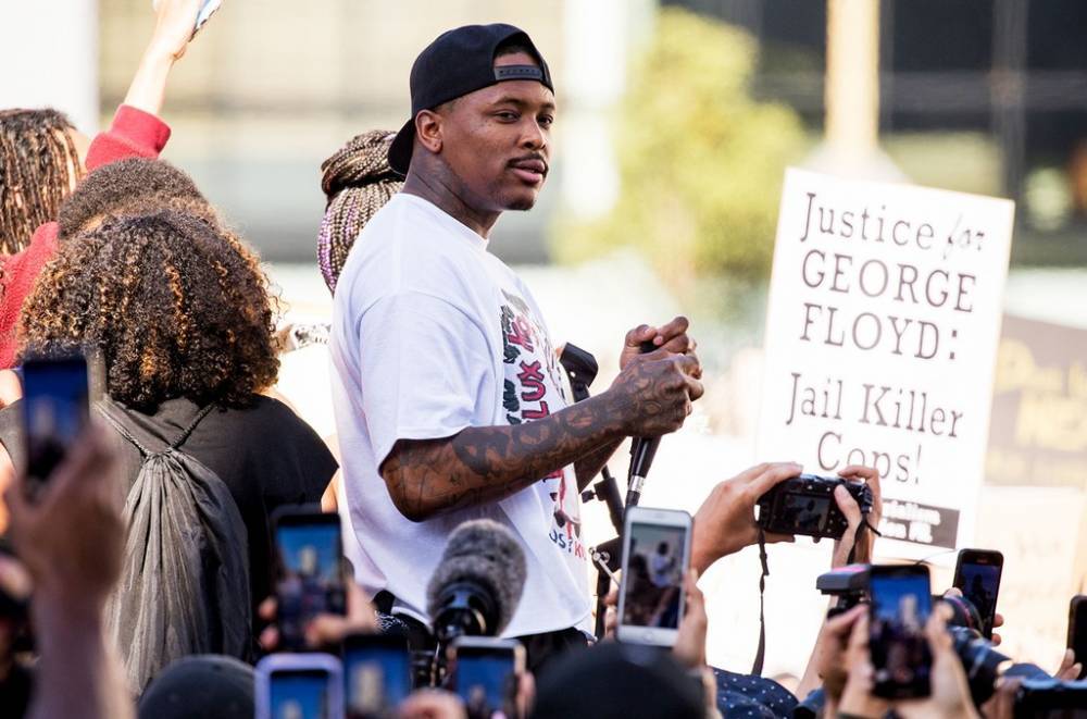 YG Plays 'FTP' During L.A. Protest: 'All of Us Protesting Are on the Same Side' - www.billboard.com - Los Angeles