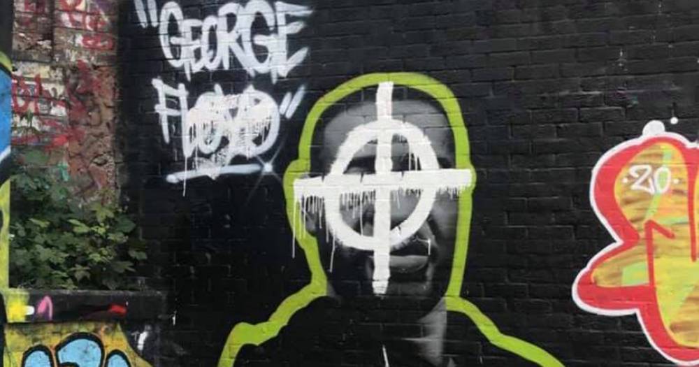 Scots mural to George Floyd defaced with 'neo-Nazi' symbol - www.dailyrecord.co.uk - Scotland