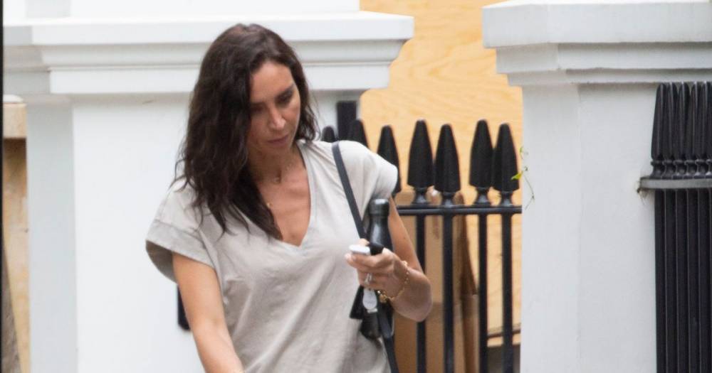 Christine Lampard looks chic in skinny jeans as she steps out without husband Frank and daughter Patricia - www.ok.co.uk - London - Chelsea
