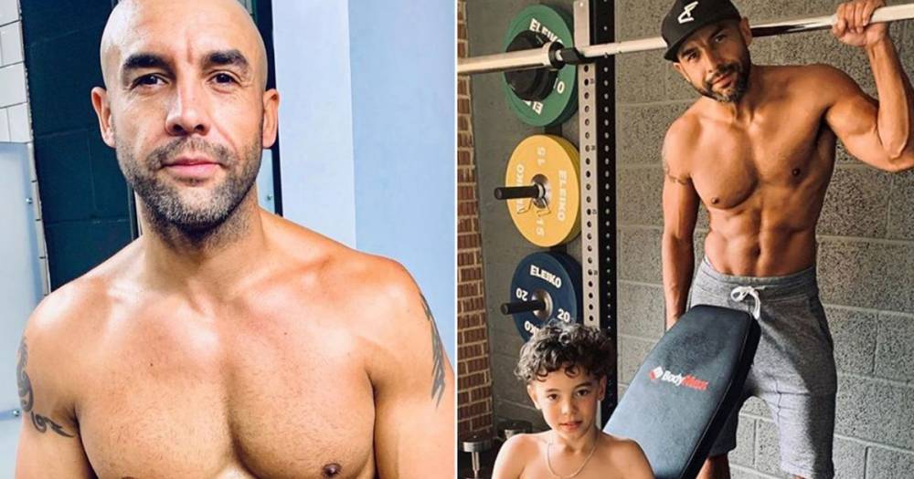 Good Morning Britain's Alex Beresford shows off incredible body as he works out with son Cruz after split from wife Natalia - www.ok.co.uk - Britain