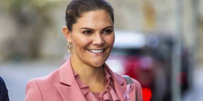 Sweden's Princess Victoria Wore a Pink Ribbon With Her Pink Powersuit For an Important Reason - www.justjared.com - Sweden - city Stockholm, Sweden