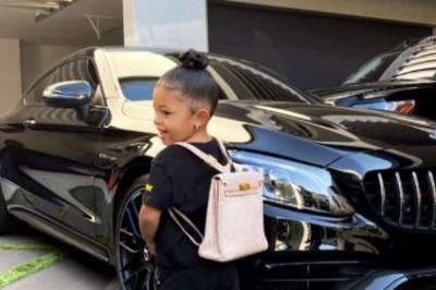 Kylie Jenner's daughter wears $12k Hermes school backpack for first day - www.msn.com
