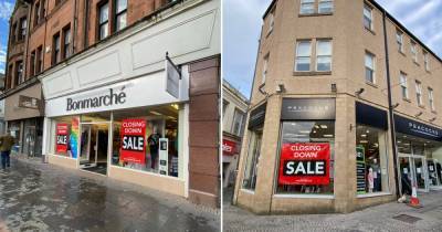 'Closing down sale' starts at Peacocks and Bonmarche stores in Kilmarnock - www.dailyrecord.co.uk