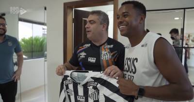 Former Man City player Robinho joins Santos on £52 per week contract - www.manchestereveningnews.co.uk - Manchester - city Santos