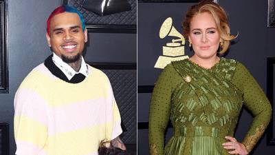 Chris Brown Paid A Late-Night Visit To Adele During His Trip In London — Report - hollywoodlife.com - London