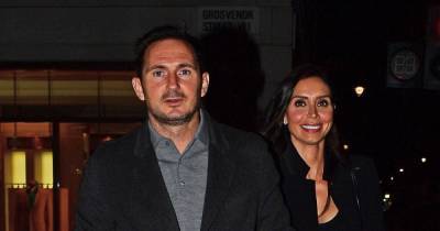 Christine Lampard looks chic in black suit as she and husband Frank enjoy date night - www.ok.co.uk