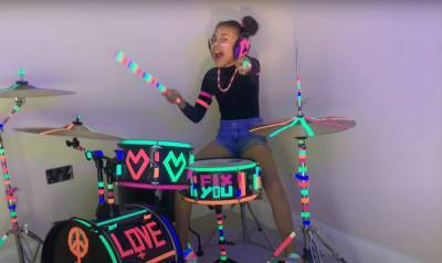 Coldplay Celebrates ‘Brilliant’ Cover Of ‘Fix You’ By 10-Year-Old Drummer Nandi Bushell - etcanada.com