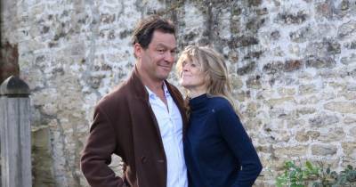 Dominic West looks 'reluctant' while wife Catherine is 'determined to illustrate strength' after Lily James photos - www.ok.co.uk - Italy - Rome