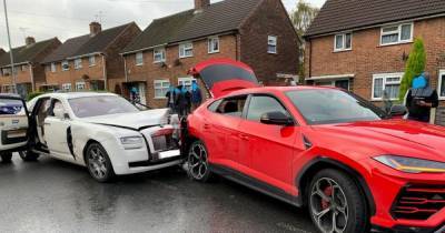 Police hunt runaway Rolls Royce driver after supercar smash with a Lamborghini - www.dailyrecord.co.uk