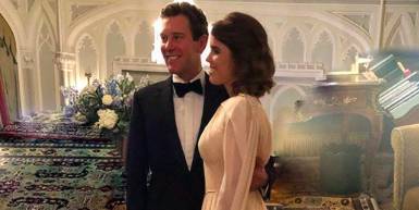Princess Eugenie Glows in a Previously Unseen Photo of Her Second Wedding Dress - www.marieclaire.com