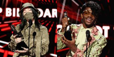 Billie Eilish & Lil Nas X Pick Up Awards at BBMAs 2020, Both Wearing Gucci! - www.justjared.com - Los Angeles