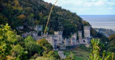 I'm a Celebrity location: Aerial pictures show ITV crews working on Gwrych Castle - www.msn.com