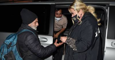Gemma Collins dons leopard print on night out as she shows off charitable side and gives homeless man £100 - www.ok.co.uk