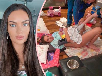 Fitness Influencer Emily Skye Tells The Scary Full Story Of Her Surprise Home Birth: ‘There Was Blood Everywhere’ - perezhilton.com