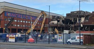 Demolition work begins at Rangers' Ibrox fan zone as machines start tearing down building - www.dailyrecord.co.uk