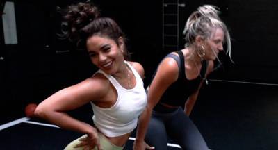 Vanessa Hudgens Takes Fans Into the Dogpound for a Workout with BFF GG Magree! - www.justjared.com