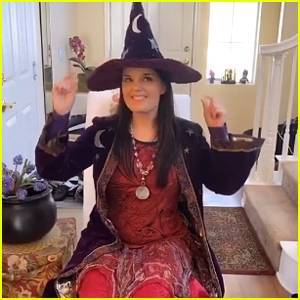 Kimberly J. Brown Wears Marnie Piper's Witch Costume From 'Halloweentown' - www.justjared.com - city Halloweentown