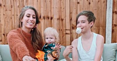 Stacey Solomon and son Zachary show how to make gorgeous DIY autumn snow globes - www.ok.co.uk