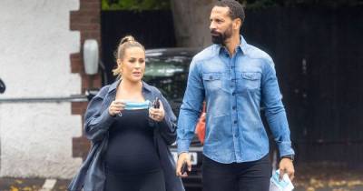 Kate Ferdinand shows off blossoming baby bump in skin-tight top as she steps out with husband Rio - www.ok.co.uk