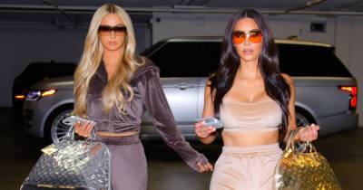 Kim Kardashian and Paris Hilton Twin in Velour Tracksuits for Skims’ Latest Launch - www.usmagazine.com