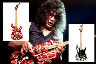 Eddie Van Halen’s iconic guitars hit auction block for up to $80K each - nypost.com - Beverly Hills