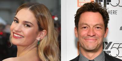 Lily James & Dominic West 'Connected In a Special Way' This Summer - www.justjared.com