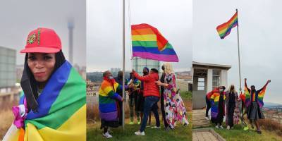 LGBTIQ+ Rainbow Flag raised at Constitution Hill (pics) - www.mambaonline.com - Virginia - city Johannesburg