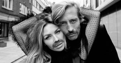 Abbey Clancy and Peter Crouch pose with moustaches for Movember's 2020 campaign - www.ok.co.uk