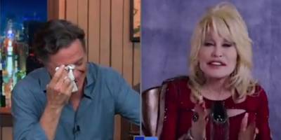 Dolly Parton Made Stephen Colbert Cry On 'The Late Show' - Here's Why - www.justjared.com