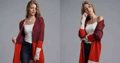 This Color-Blocked Cardigan Is the Secret to Nailing Fall Fashion - www.usmagazine.com
