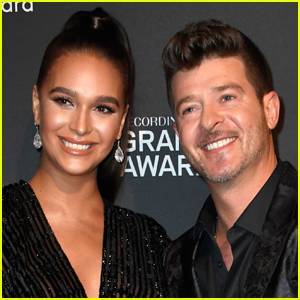 Robin Thicke & April Love Geary Officially Confirm Pregnancy with Cute Bump Pic! - www.justjared.com