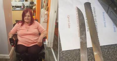 Disabled woman left 'very shaken' after thieves ransack her home while she slept - they left these knives at the scene - www.manchestereveningnews.co.uk