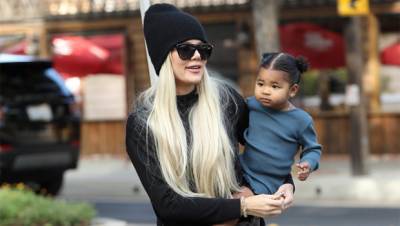 7 Cutest Celebrity Mom Daughter Halloween Costumes: Khloe Kardashian With True More - hollywoodlife.com - county Webster
