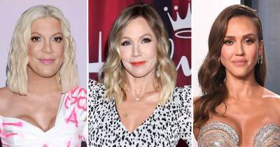 Tori Spelling and Jennie Garth React to Jessica Alba’s ‘Beverly Hills, 90210’ No Eye Contact Claim - www.usmagazine.com