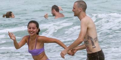 Alexa Demie Rocks Cute Purple Bikini At The Beach With Boyfriend JMSN - www.justjared.com - Miami - Florida