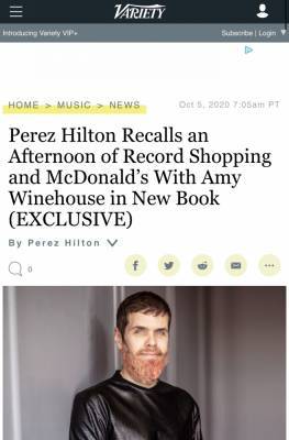 The Amy Winehouse I Knew! | Perez Hilton - perezhilton.com
