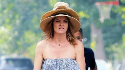 Missi Pyle Wears Three Hats at Once During a Scooter Ride - www.justjared.com - Los Angeles