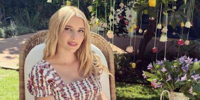 Emma Roberts Got a Vagina-Inspired Floral Bouquet as a Baby Shower Gift - www.marieclaire.com