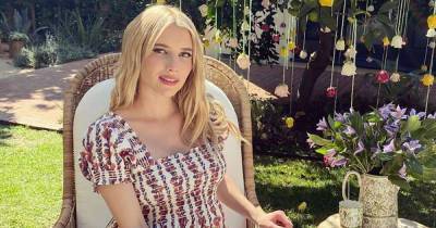 Emma Roberts' beautiful floral cake is a work of art - www.msn.com - USA - county Story