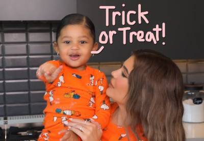 Kylie Jenner & Stormi Let Their Halloween Costumes Slip In ADORABLE Video! - perezhilton.com