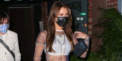 Bella Hadid Channels the Early Aughts in a Sheer Mesh Top and Grungy Distressed Denim - www.harpersbazaar.com - city Brooklyn