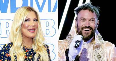 Tori Spelling Reacts to Brian Austin Green’s ‘Masked Singer’ Reveal: ‘Donna and David Forever’ - www.usmagazine.com